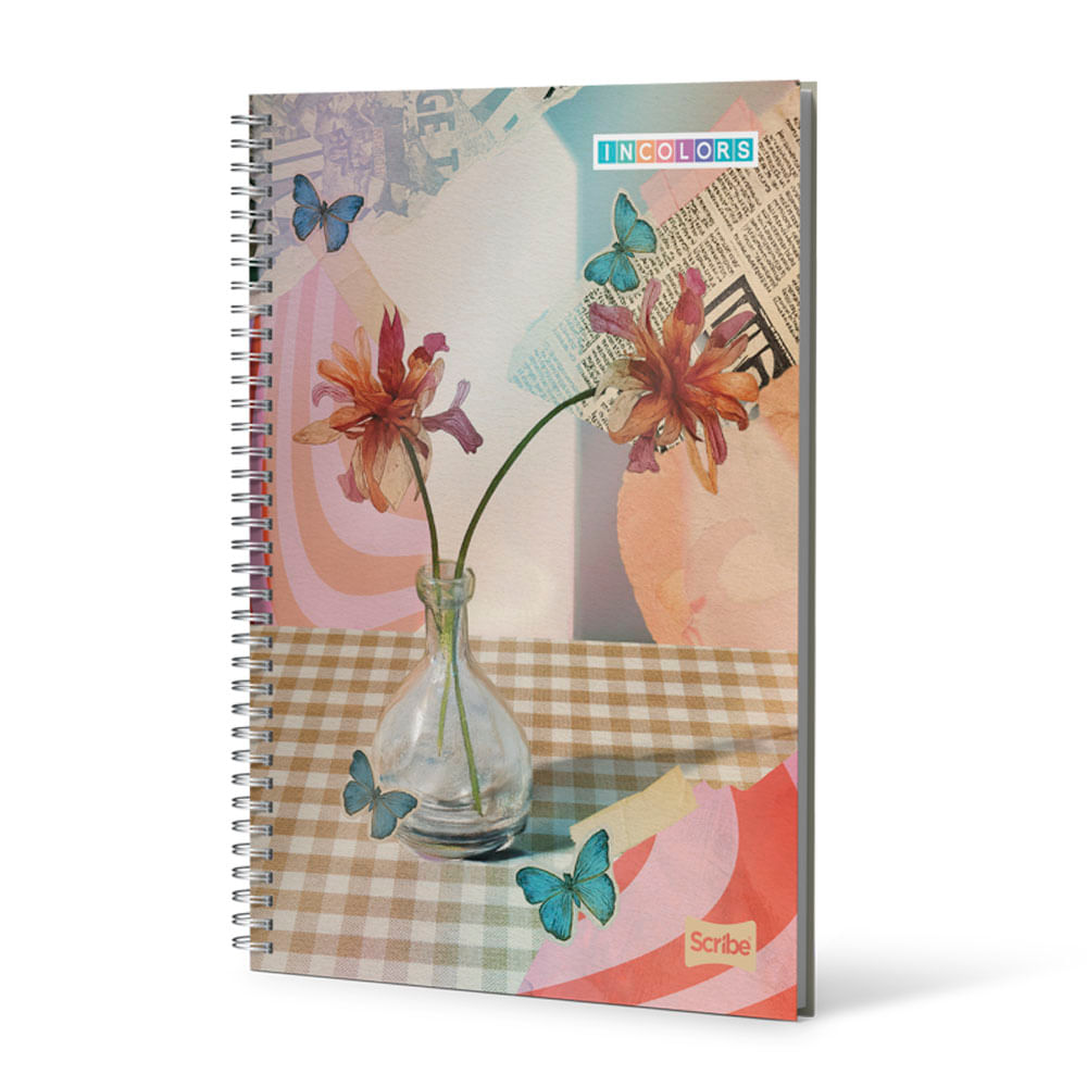Cuaderno Argollado Grande Rayado Incolors 80 Hojas Scribe Surtido