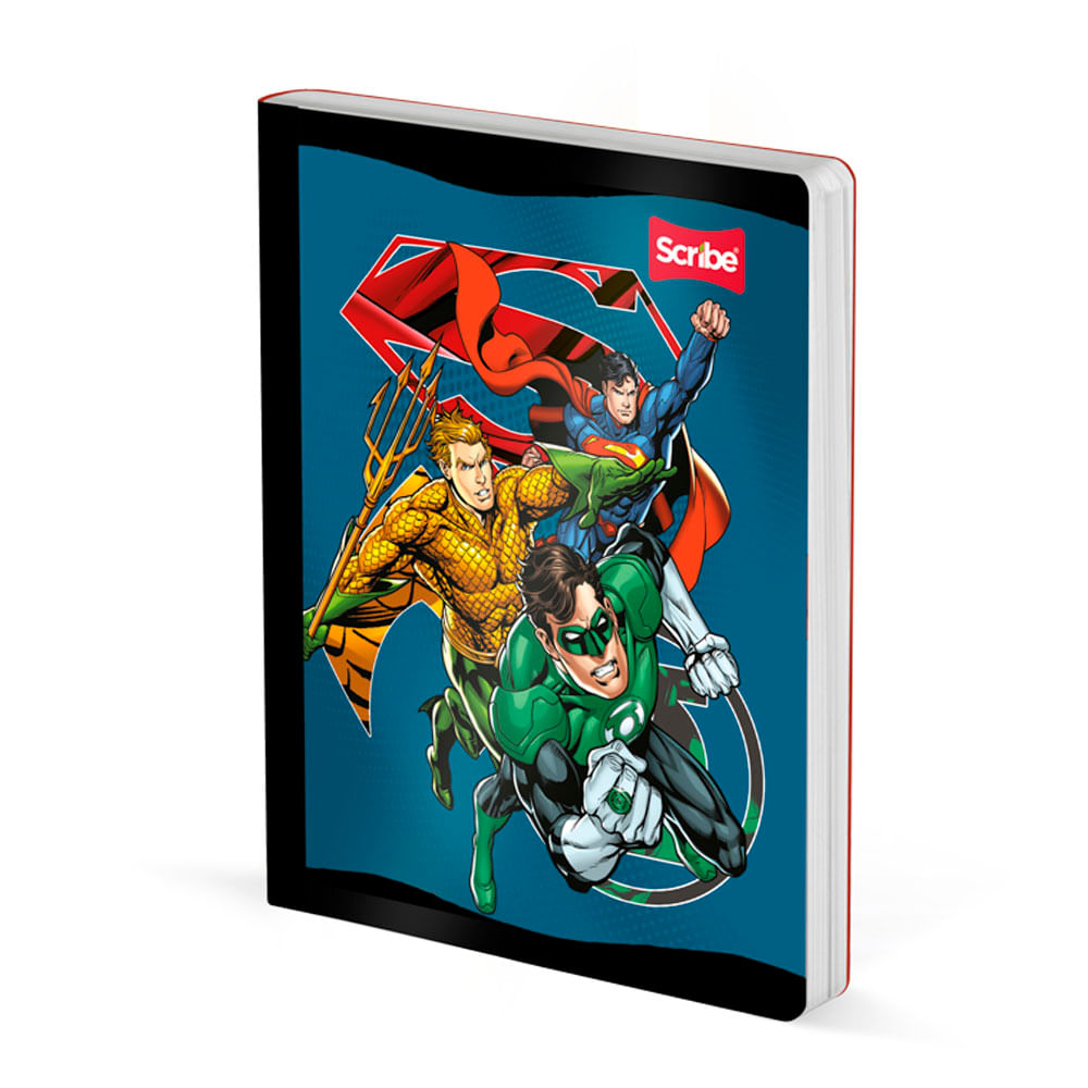 Cuaderno Cosido Liga de La Justicia 50 Hojas Cuadriculado Scribe Surtido