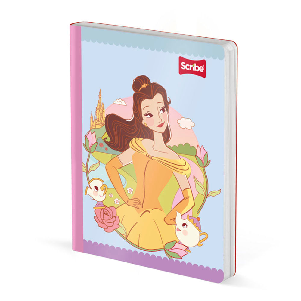 Cuaderno Cosido 95 Princesas 50 Hojas Doble Línea Scribe Surtido