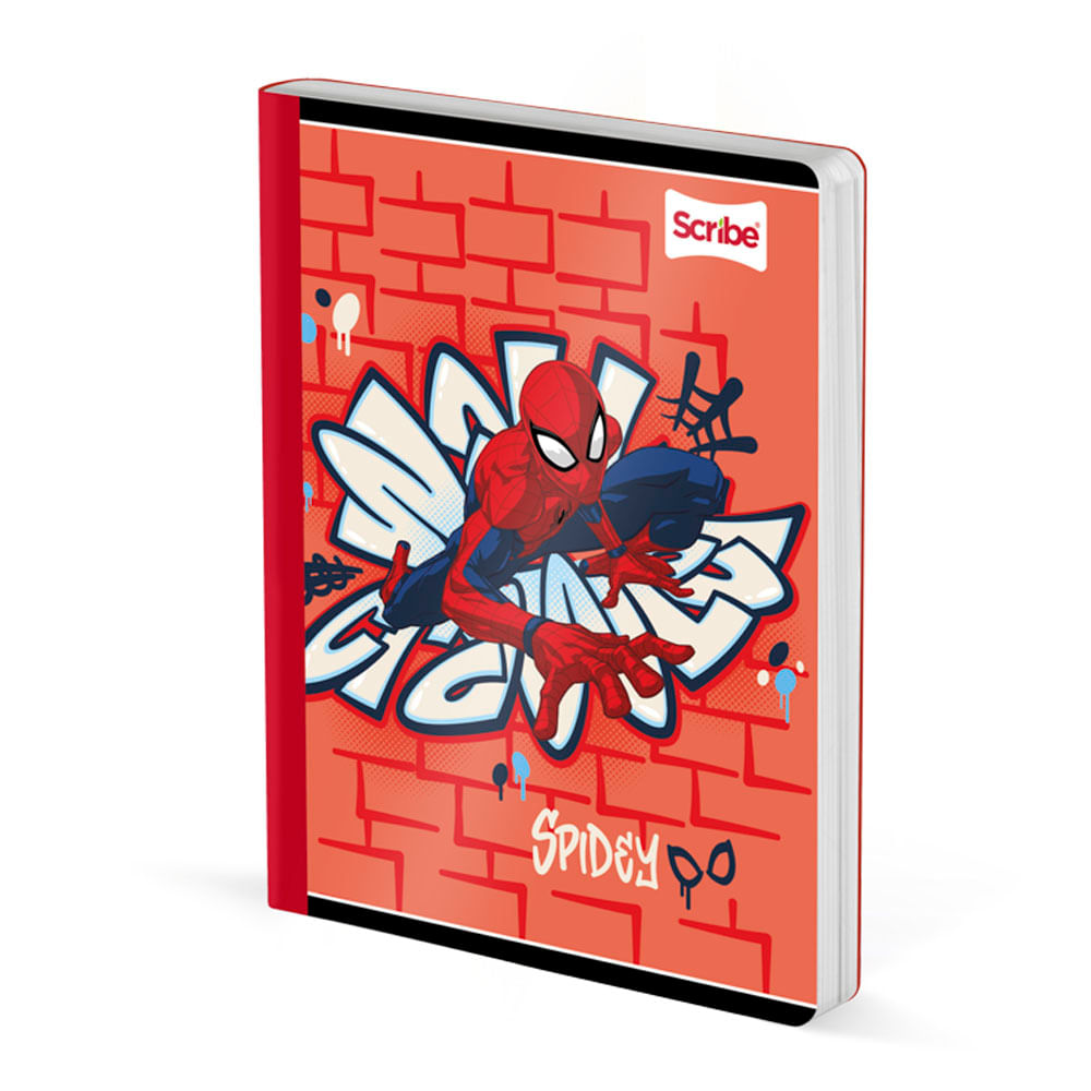 Cuaderno Cosido Grande Spiderman 100 Hojas Doble Línea Scribe Surtido