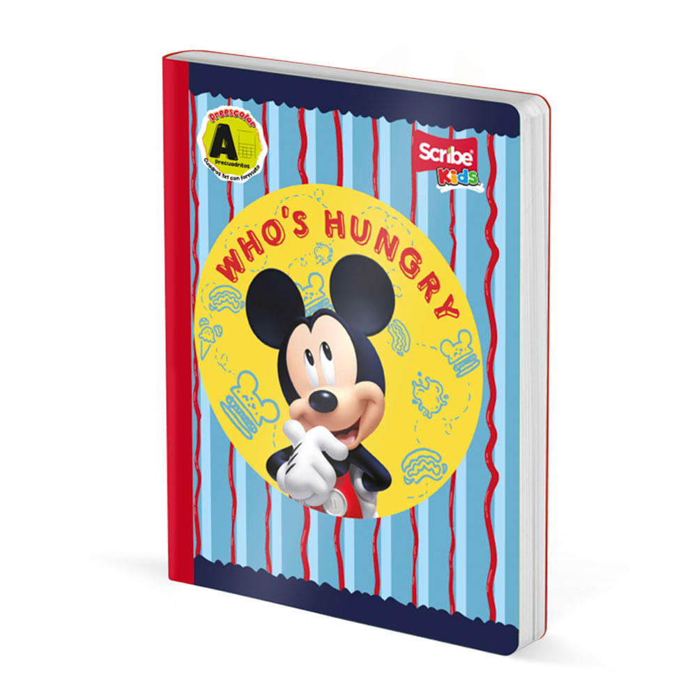 Cuaderno Cosido La Casa de Mickey 100 Hojas Cubitos Scribe Surtido