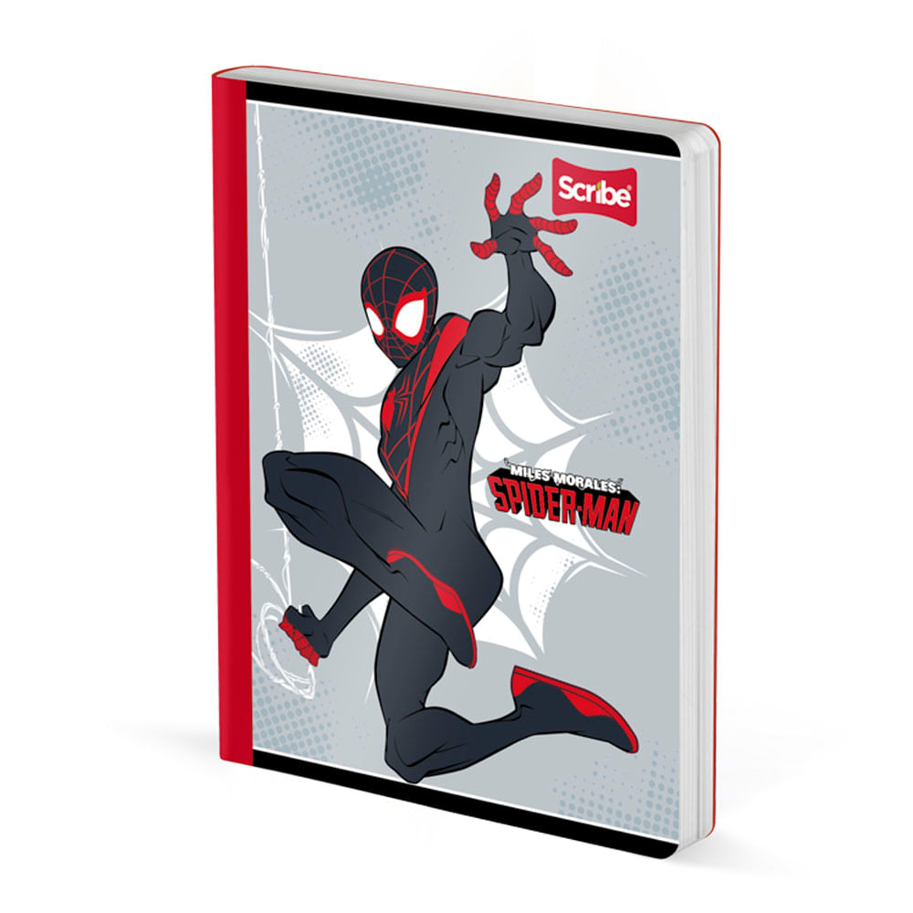 Cuaderno Cosido Grande Spiderman 100 Hojas Rayado Scribe Surtido