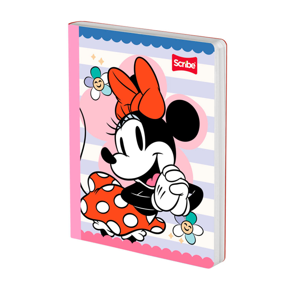 Cuaderno Cosido Grande Minnie 100 Hojas Cuadriculado Scribe Surtido