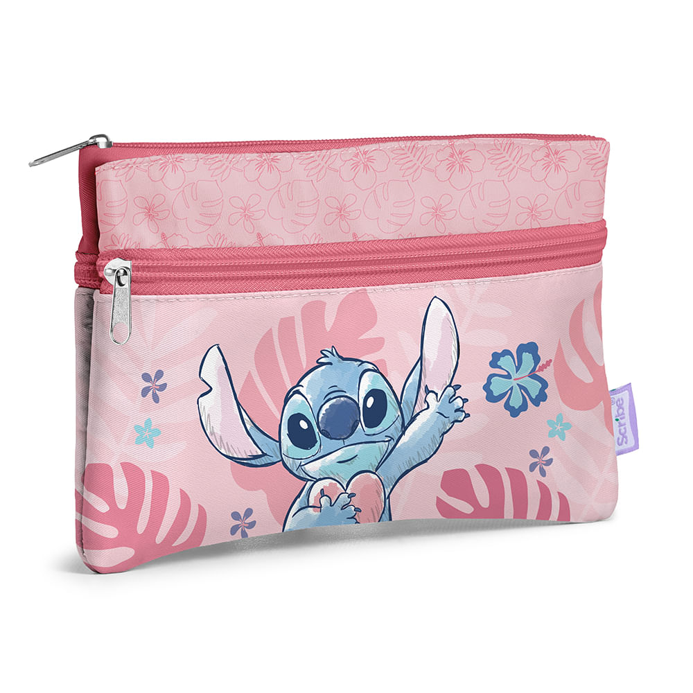 Cartuchera Stitch 3 Secciones Scribe
