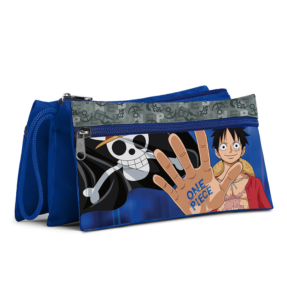Cartuchera One Piece 3 Secciones Scribe