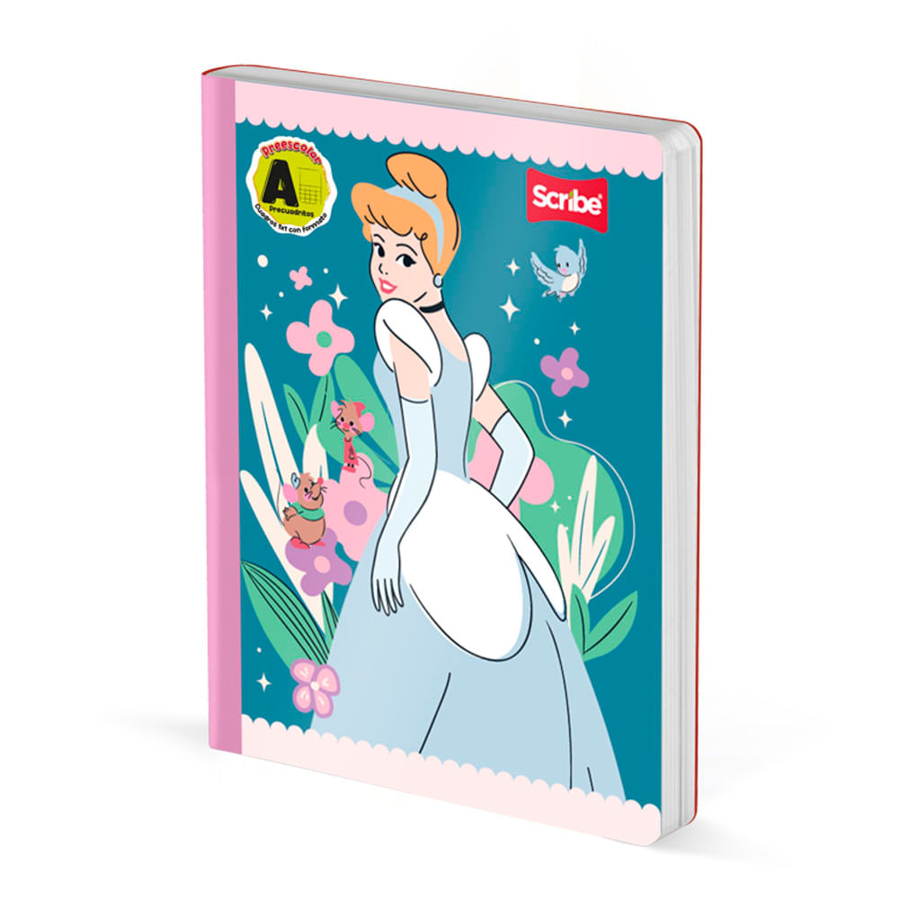 Cuaderno Cosido Princesas 100 Hojas Cubitos Scribe Surtido