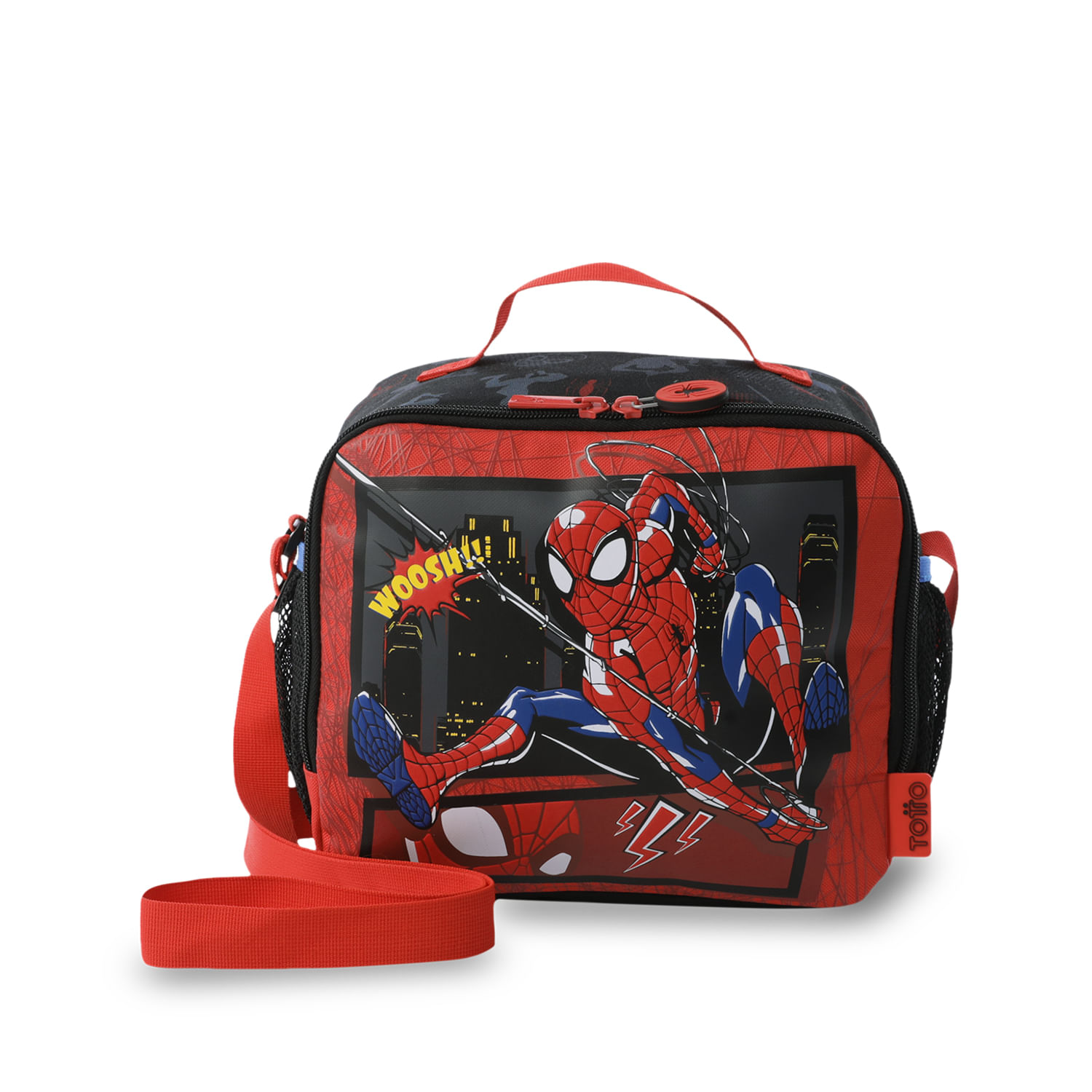 Lonchera Totto Kids Spiderman Hero L Negro