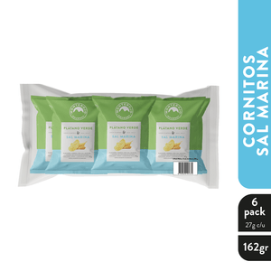 Plátanos Monterojo Verde Sal Marina 6Und 180g