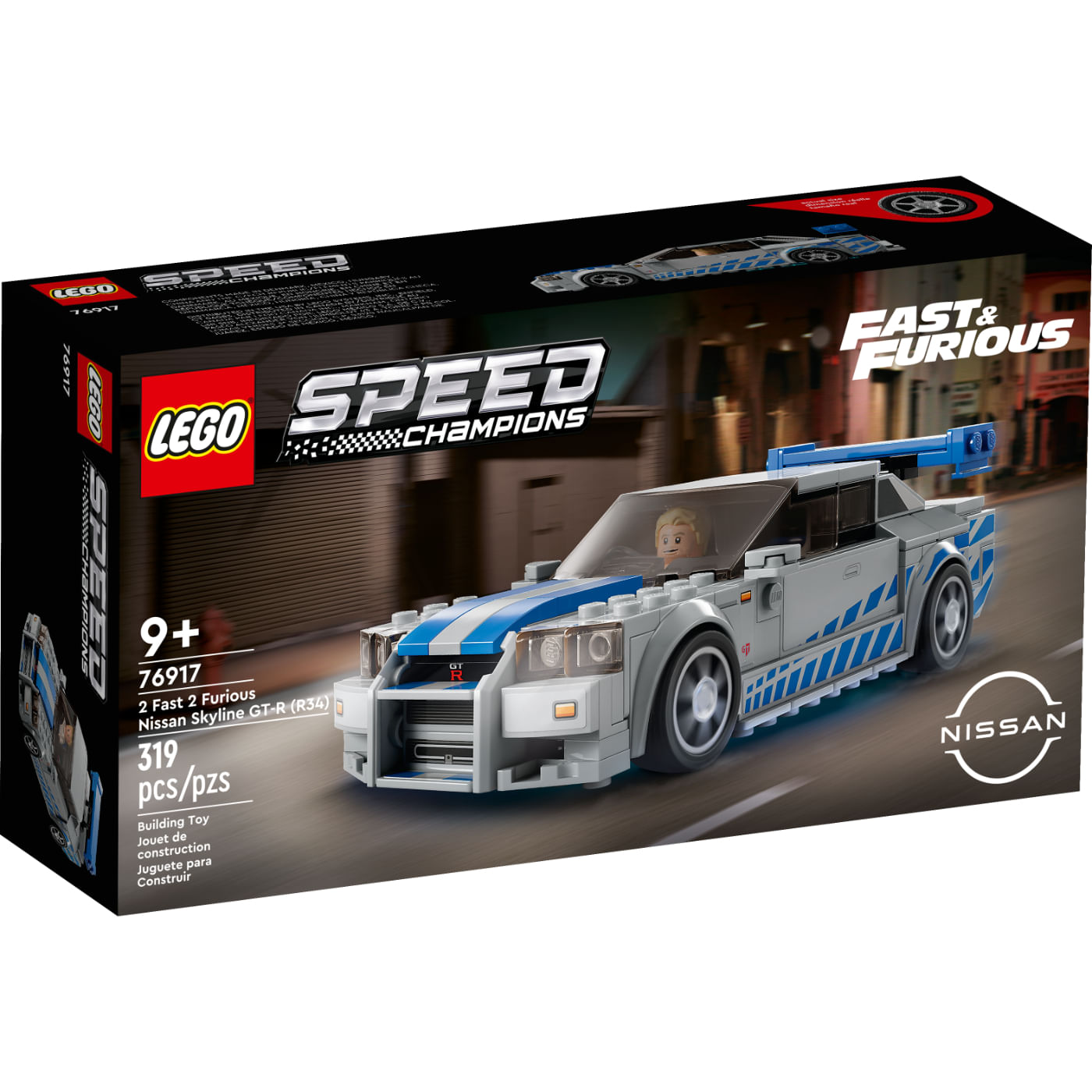 Lego® Nissan Skyline Gt-R (R34) de Más Rápido, Más Furioso