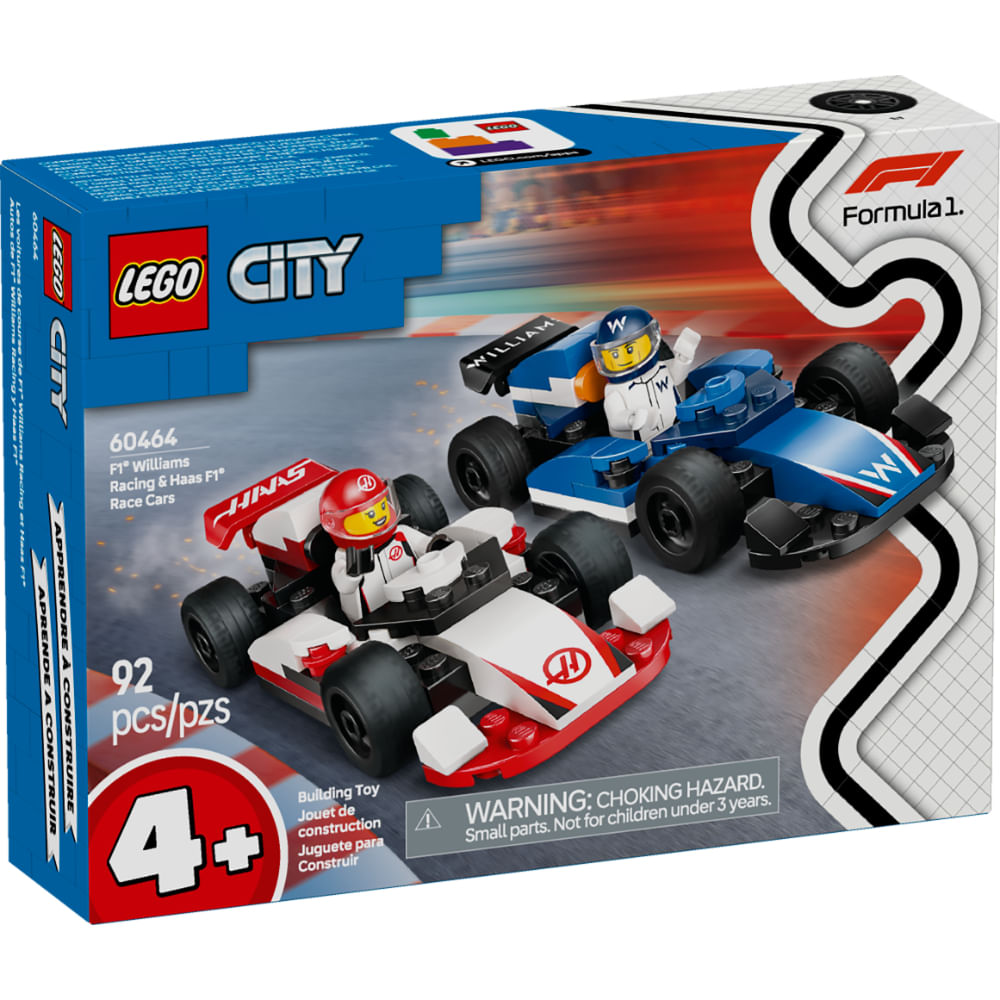 Lego® Coches de F1® Williams Racing y Haas F1®