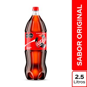 Gaseosa Coca Cola sabor original x2.5L