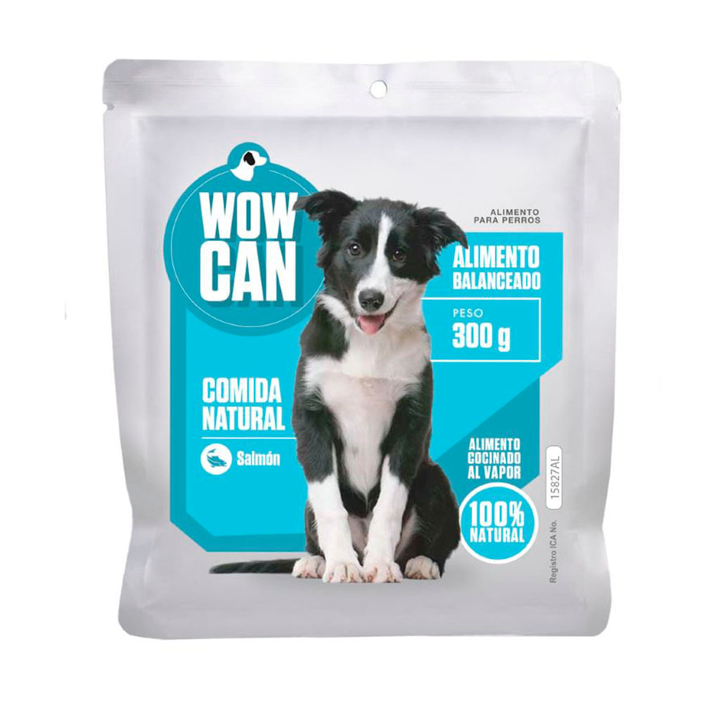 Alimento Wow Can salmón para perro x300g