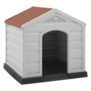 Casa para mascotas Techo terracota 92x90x89 cm Rimax