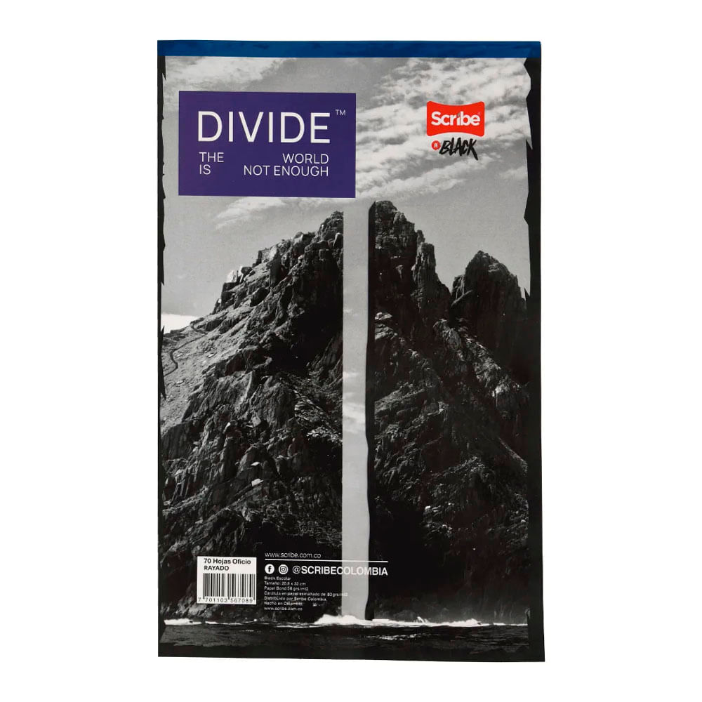 Block Oficio Rayas Inblack - 70H/2S Scribe