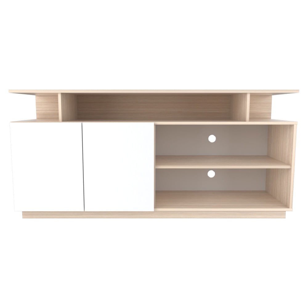 Mesa de TV 70x150x37.5 cm dos Puertas Tribc Arena Polar Inval