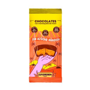 Chocolate Supermundo Bombón Mantequilla Maní 24g