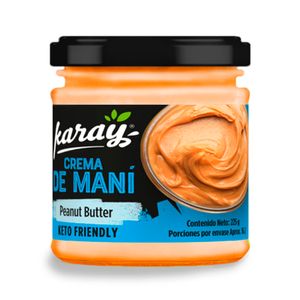 Crema Karay Maní Keto Proteína Vegetal 225g