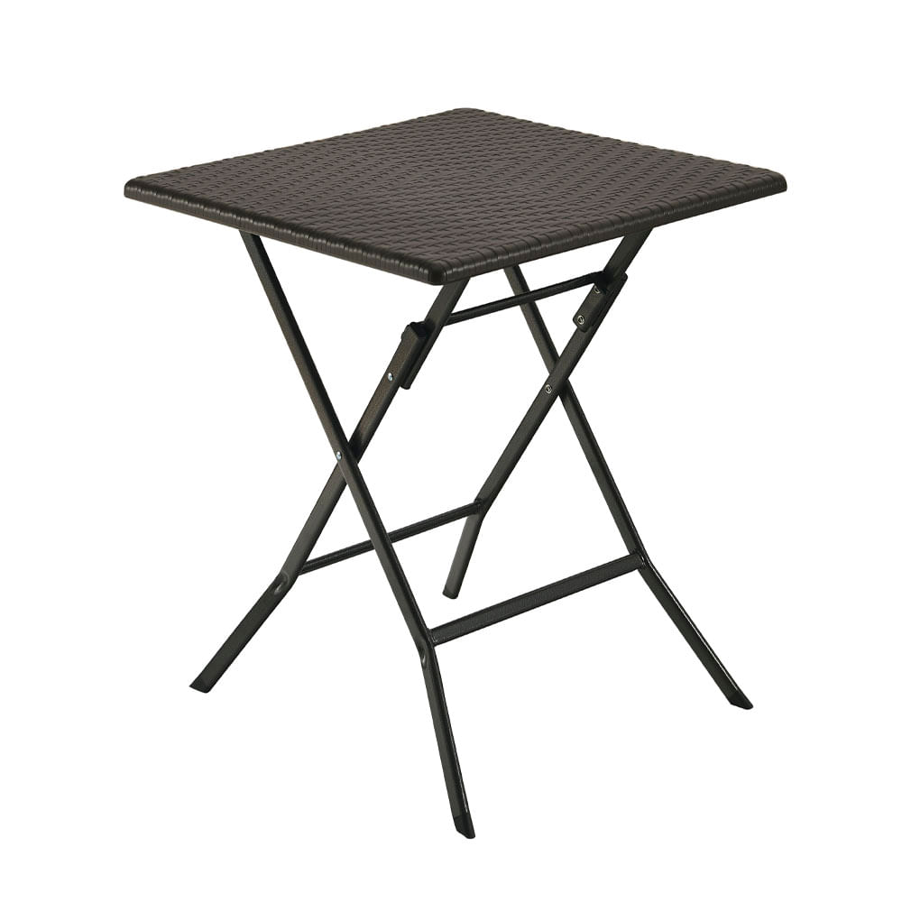 Mesa Cuadrada Diseño Rattan 62Cm Alpes