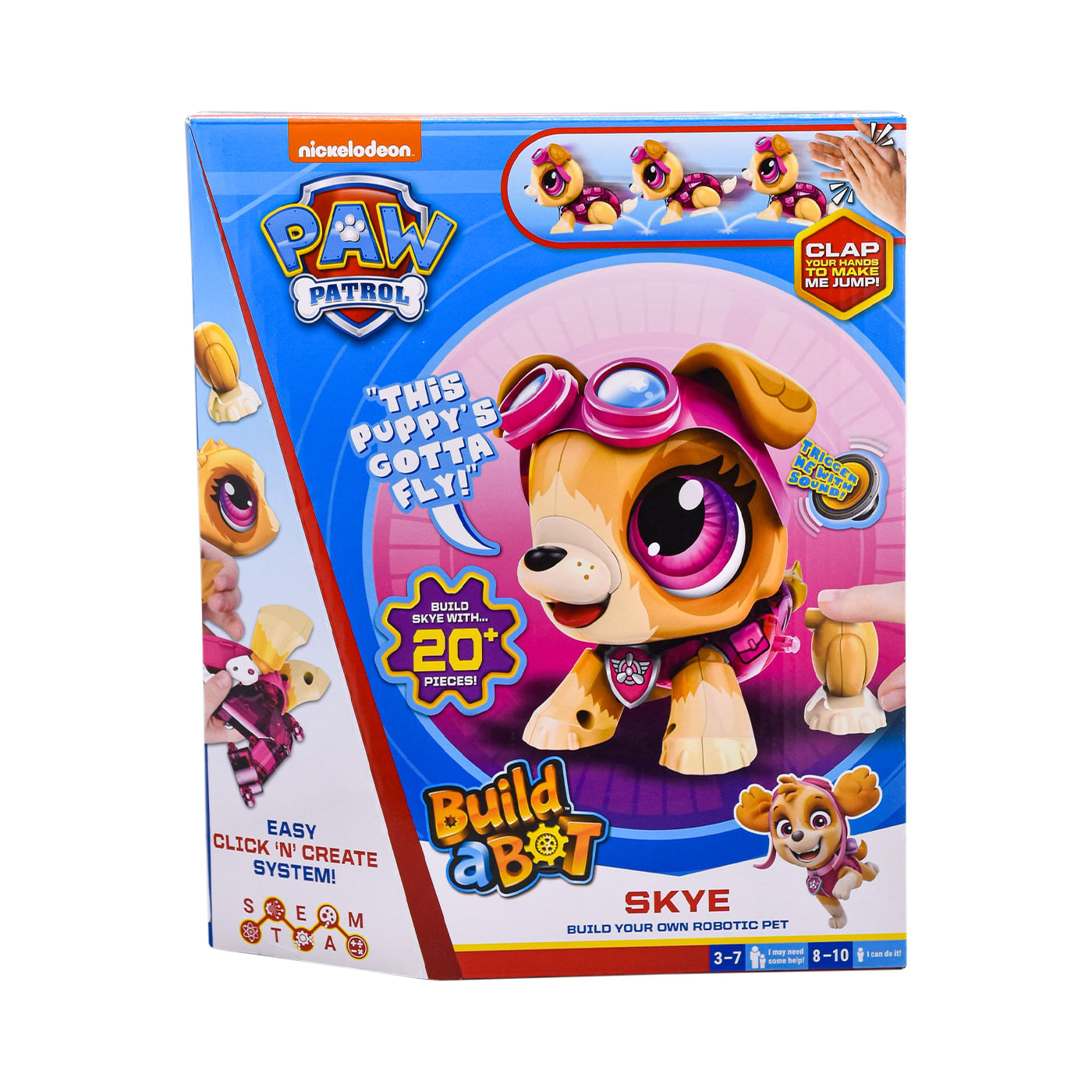 Muñeco Electrónico Build A Bot Paw Patrol Skye