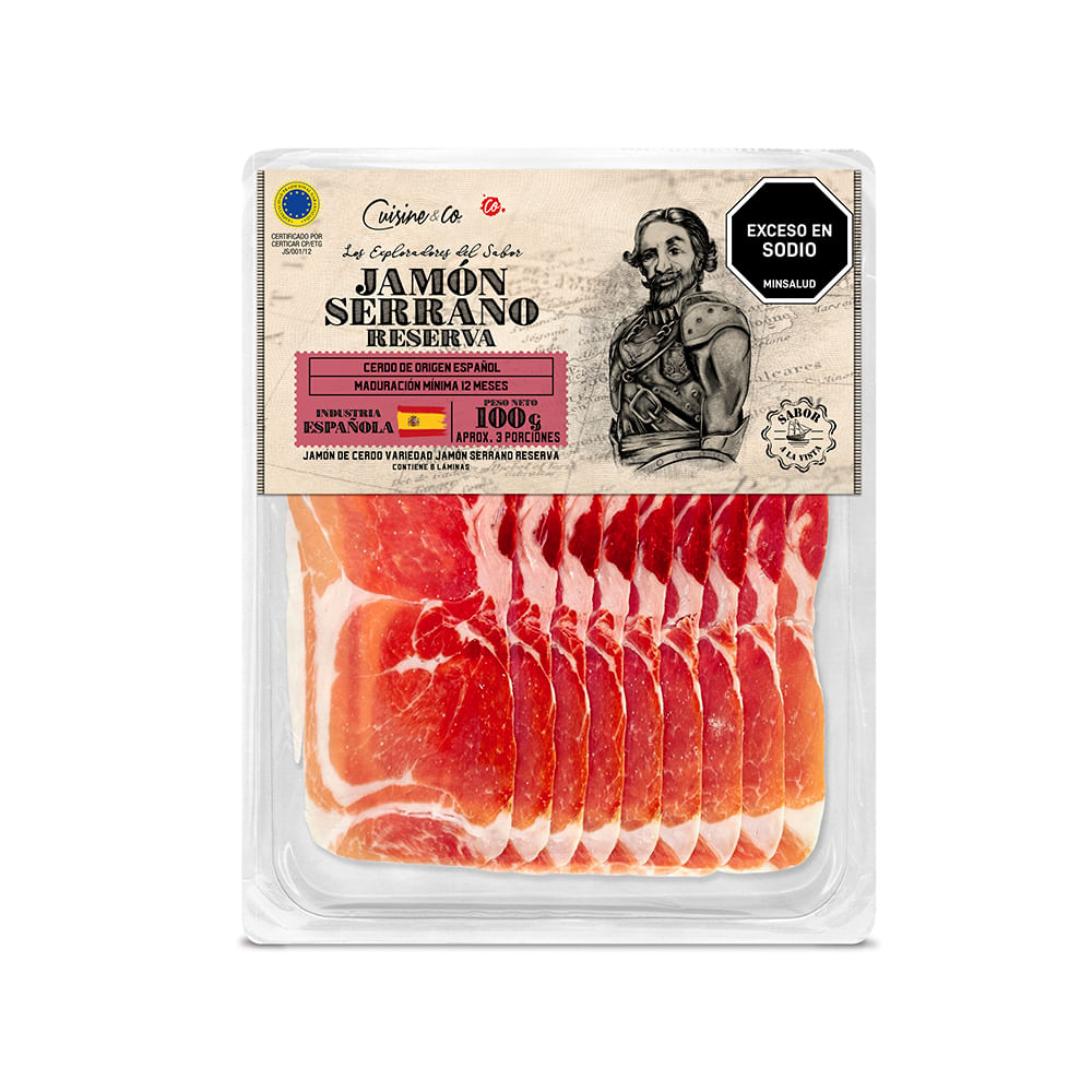 Jamón Cuisine&Co Serrano Reserva 100g