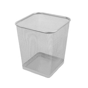 Papelero Malla Metal 12 Lt Negro
