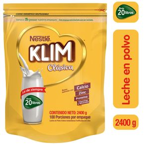 Leche en polvo Klim Clásica bolsa x2400g