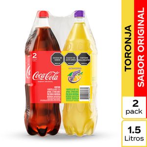 Gaseosa Coca Cola Sabor Original + Gaseosa Quatro 1.5L