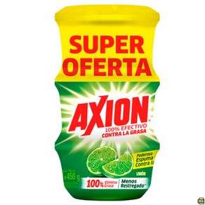 Lavaplatos en Crema Axion Limon 450 grs x3 Und