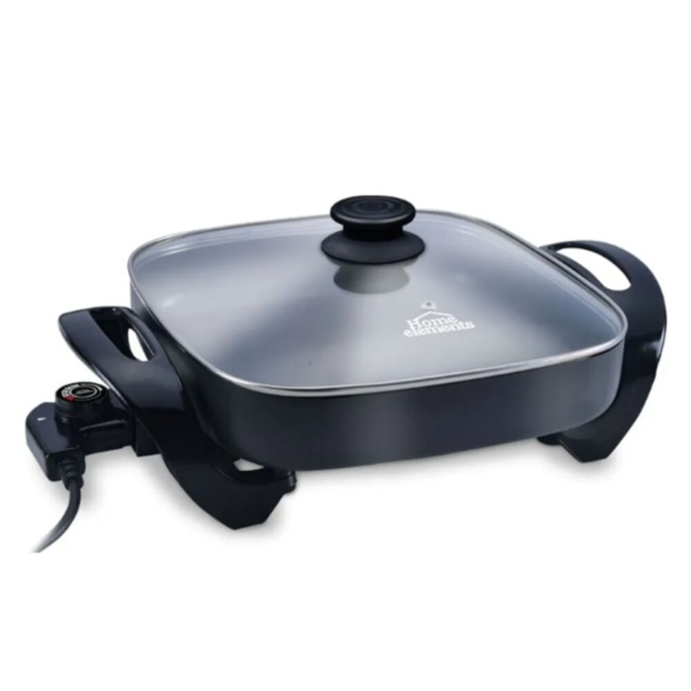 Sarten Electrico Cuadrado 30x30 Cm Antiadherente Home Elements
