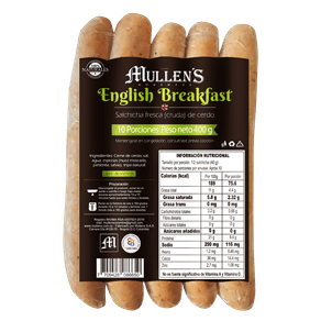 Salchicha Mullen's inglesa x6und x450g
