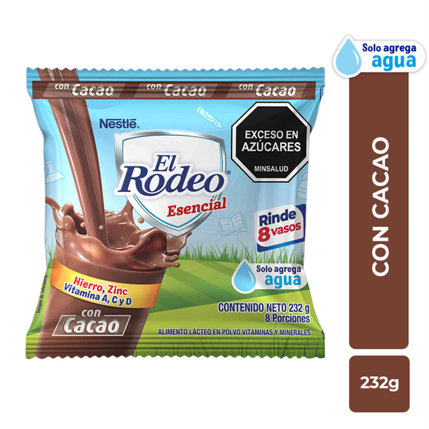 Leche Polvo El Rodeo Esencial Cacao x232 grs