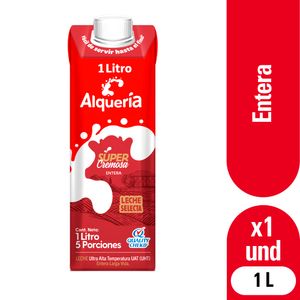 Leche Entera Supercremosa Alqueria 1L Caja