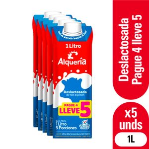 Leche Alqueria Deslact. Tetrap. Pague 4 Lleve5 1L c/u