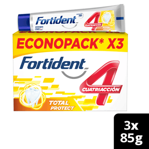 Crema dental Fortident Total Protection x3unds x85g c-u