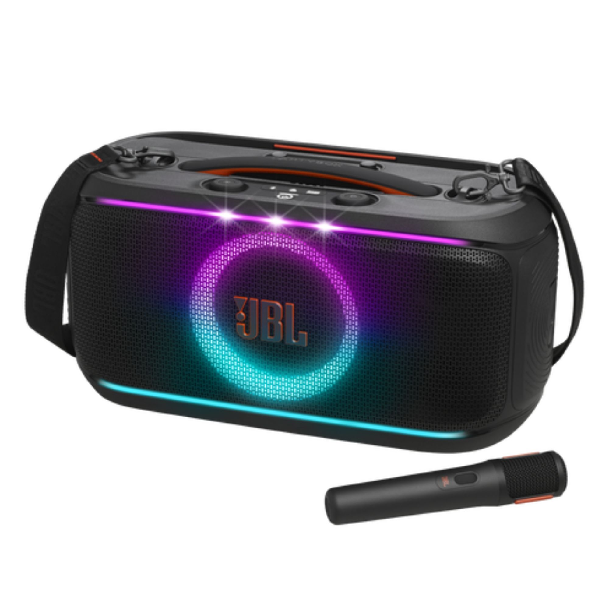 JBL PartyBox On the Go 2 Parlante Bluetooth Portátil 100 W con Micrófono y Luces