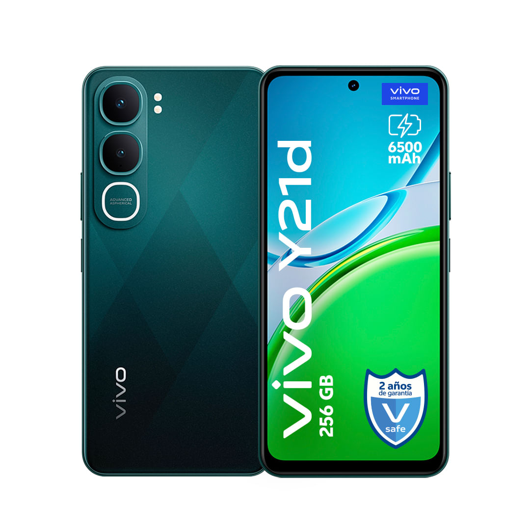 Celular Vivo Y21D 6GB 256GB Negro