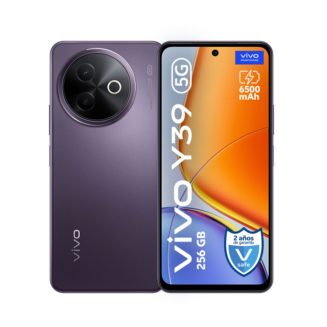 Celular Vivo Y39 5G 8GB / 256GB Morado + Mini Speaker