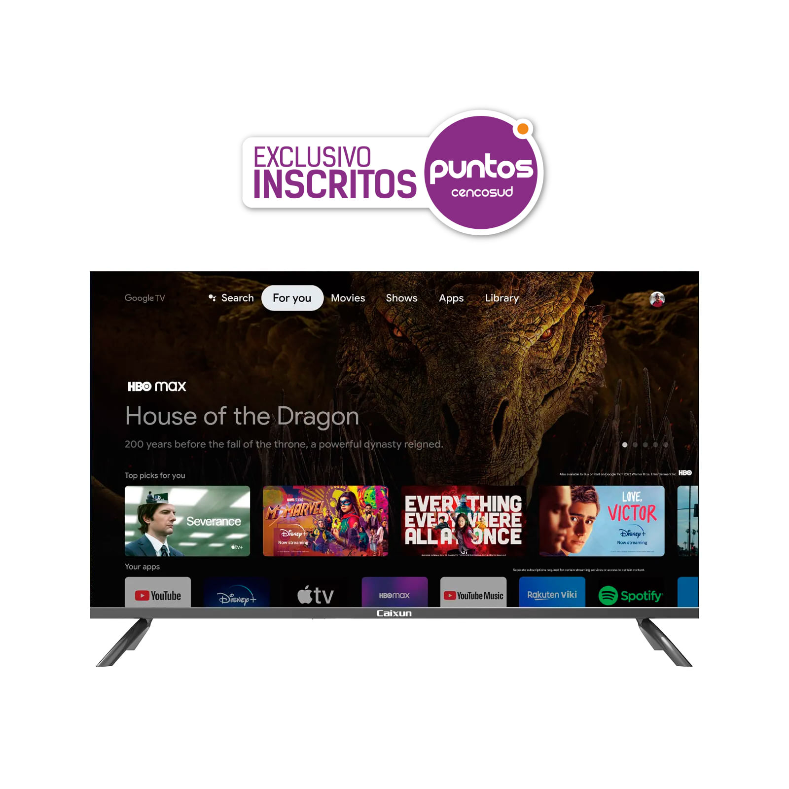 Televisor Caixun 40" Smart TV FHD C40VAFG