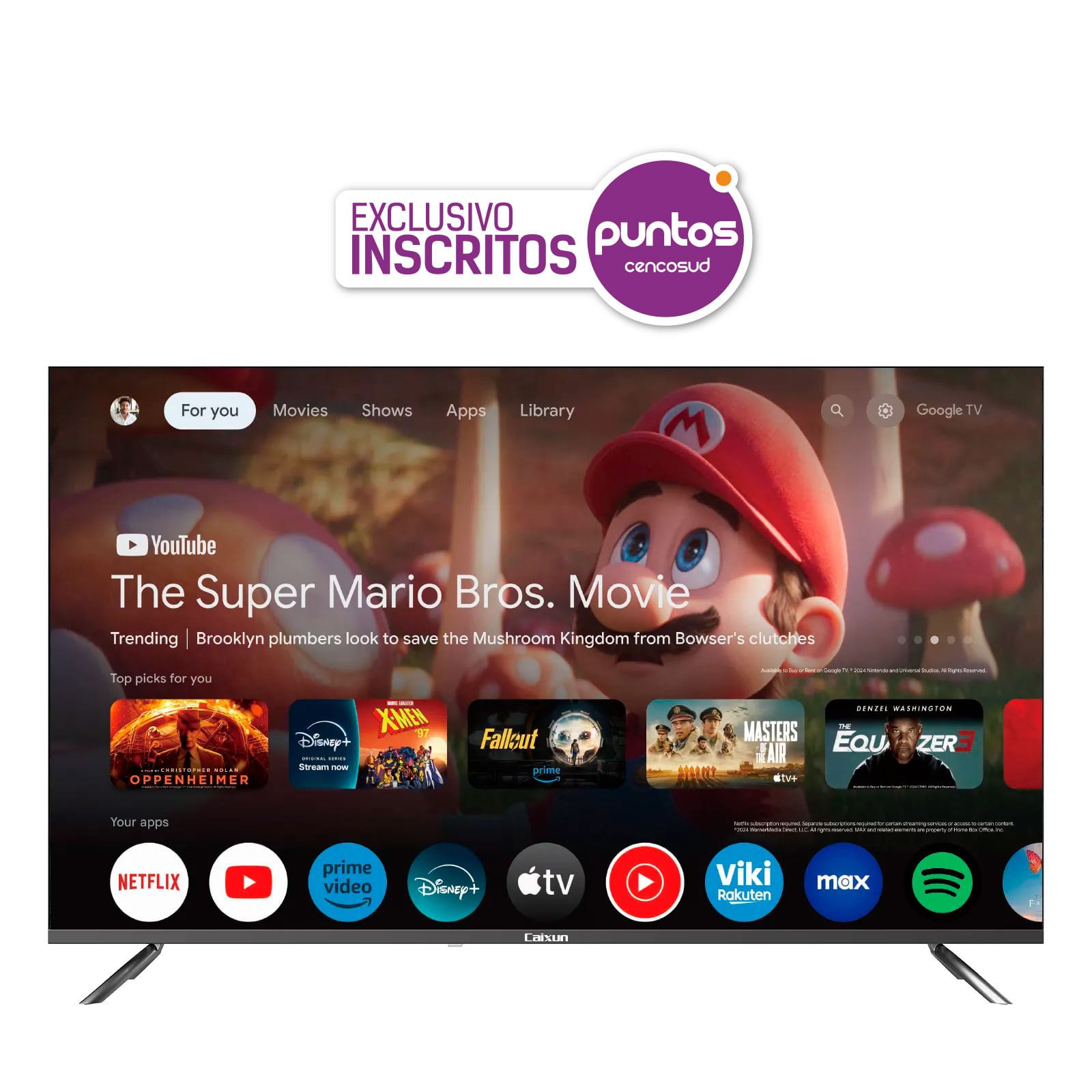 Televisor Caixun 50" Smart TV QLED C50VAUGQ