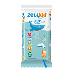 Toallitas Zeudkid Humedas 99.9% Agua 30 Und