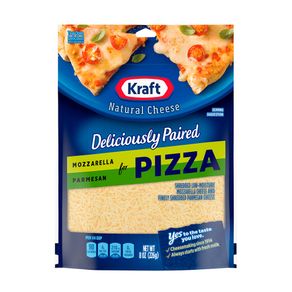 Queso Kraft Mozzarella Parmesano Pizza 226g