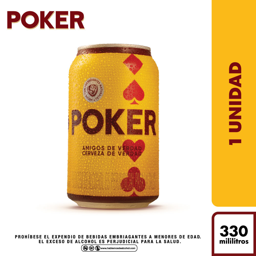 Cerveza Poker lata x330ml
