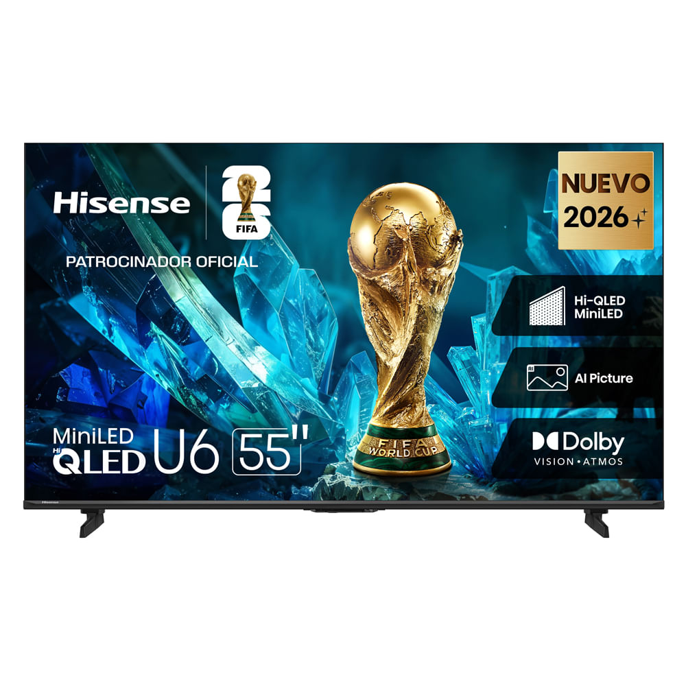 Televisor Hisense 55" Pulgadas MiniLed 4K Smart TV 55U6ESV Televisor Hisense 55" MiniLed 4K Smart TV 55U6ESV