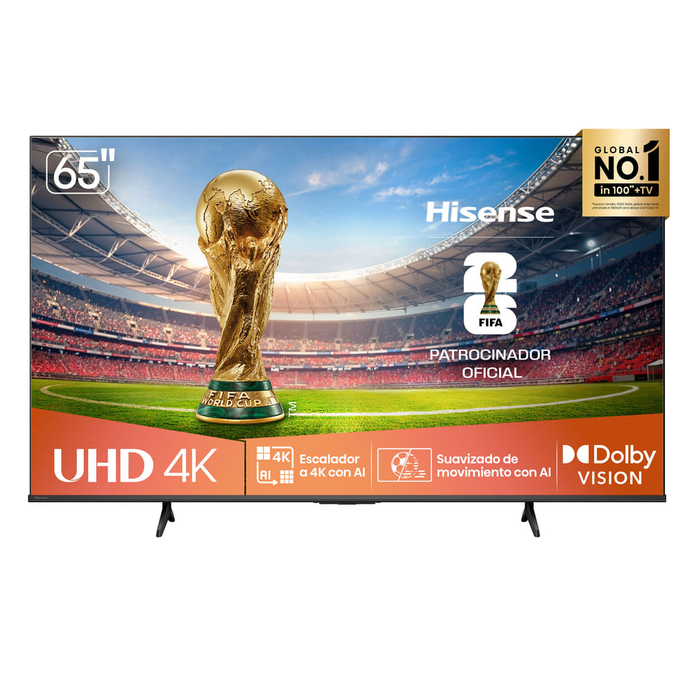 Televisor Hisense 65" UHD 4K 65" Smart TV 65A6NV