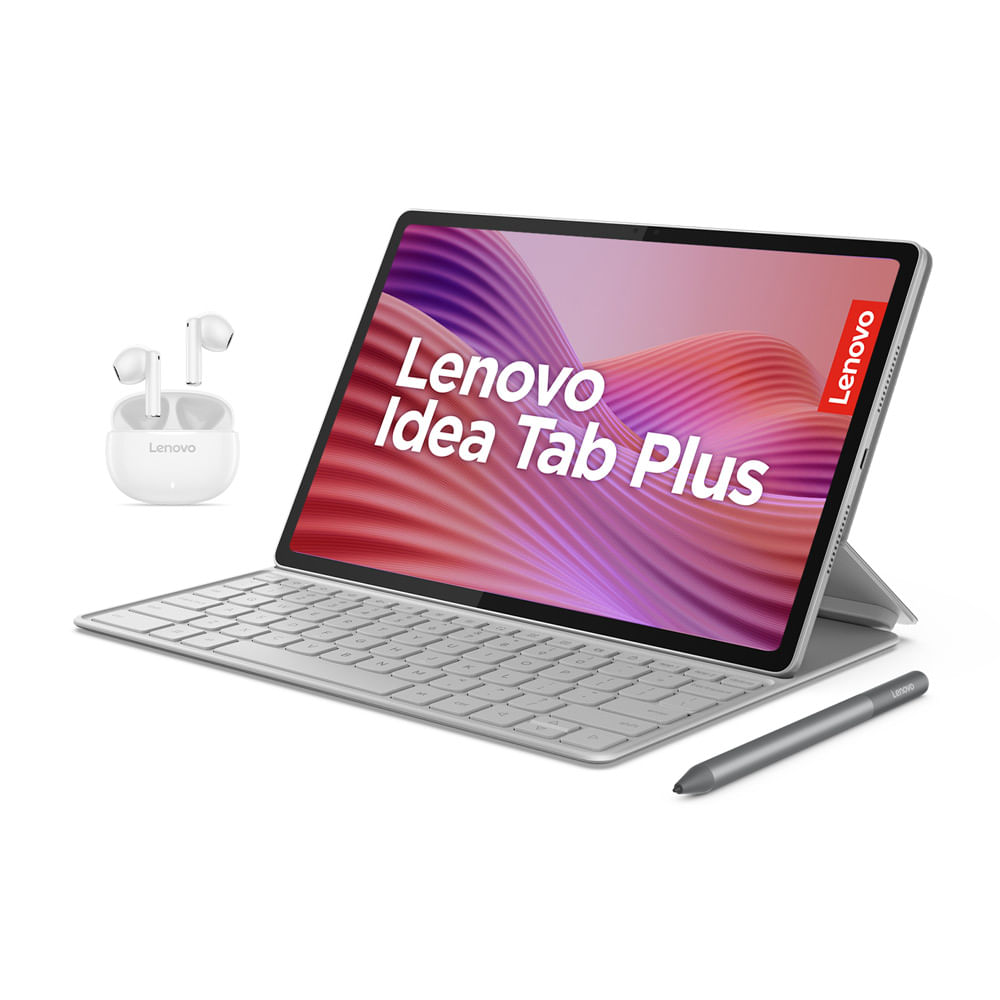 Tablet Lenovo Idea Plus - RAM 8GB - 256GB SSD + Teclado + Funda tipo folio + Pencil Plus + Audif Lenovo E310 -  12" - Gris