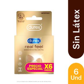 Condones durex real feel x6und pr.esp.