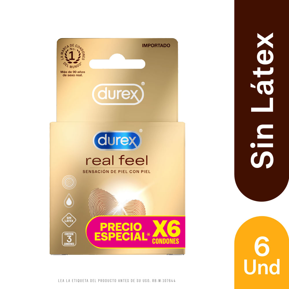 Condones durex real feel x6und pr.esp.