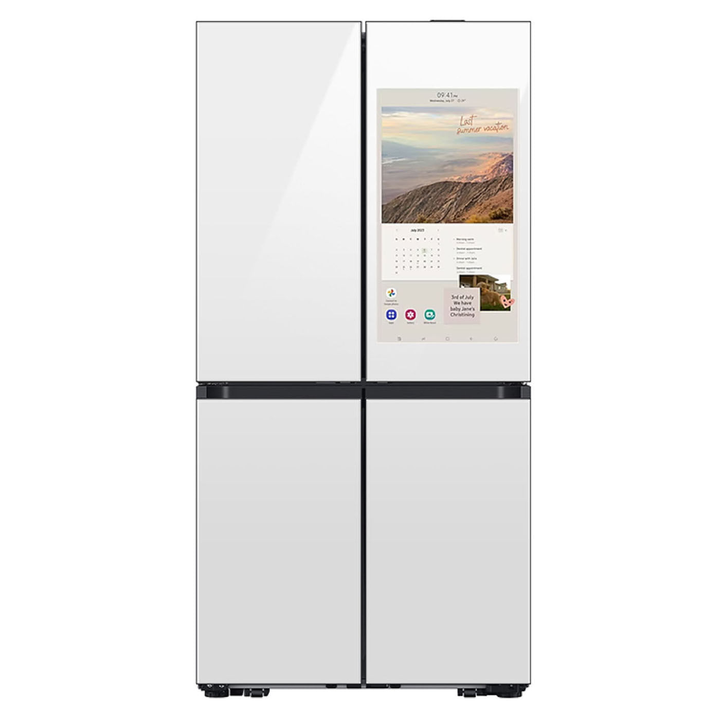 Nevecón Samsung Tipo Europeo Family Hub Bespoke 809 Litros RF29DB995012CO Blanco
