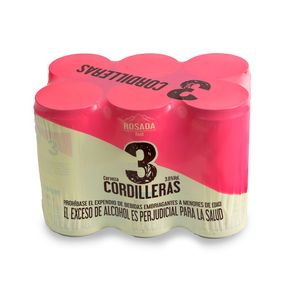 Cerveza 3 Cordilleras Rosada Lata 6Und x269ml