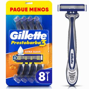 Cuchilla de Afeitar Gillette Prestobarba 3 Máquina de Afeitar x8und